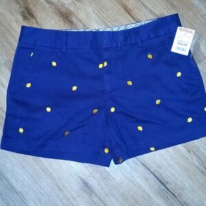 Jones and co blue 🍋 lemon shorts. Nwt